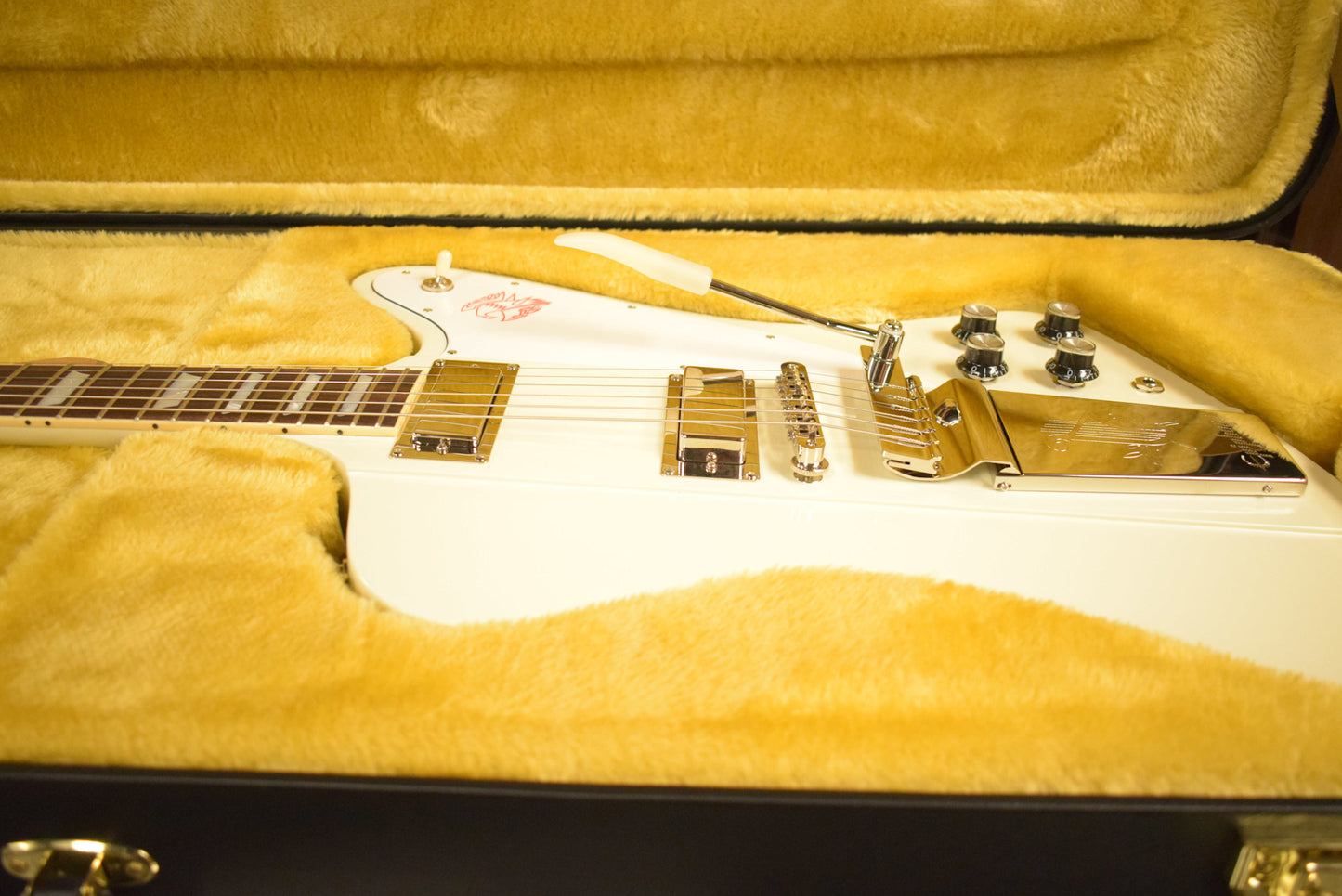 Epiphone 1963 Firebird V Reissue With Maestro Vibrola Polaris White