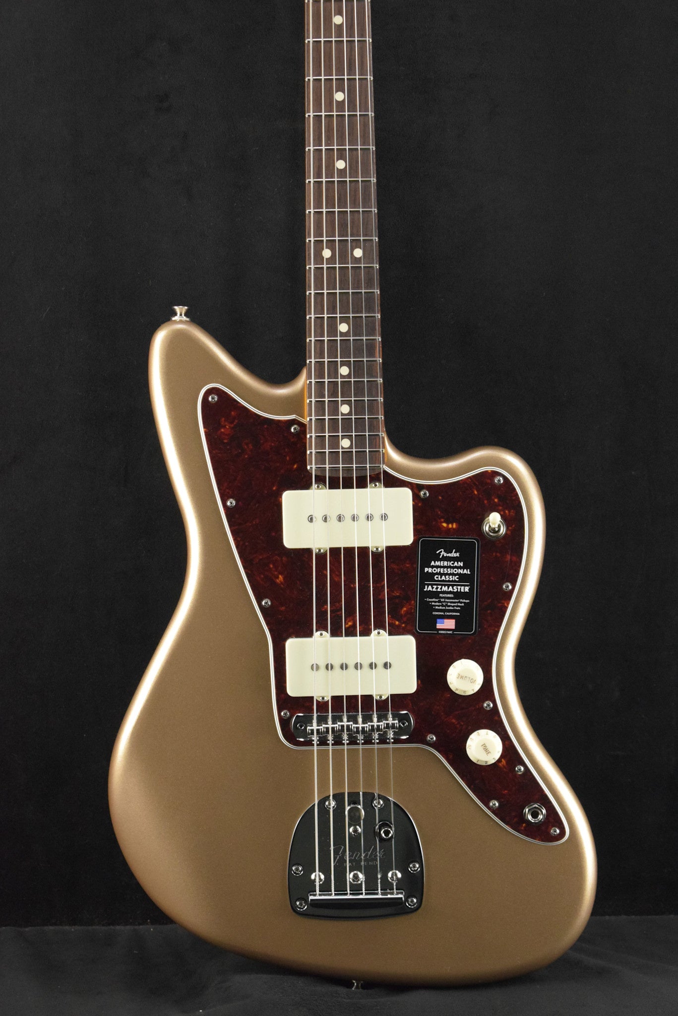 Fender American Professional Classic Jazzmaster Faded Firemist Gold Rosewood Fingerboard