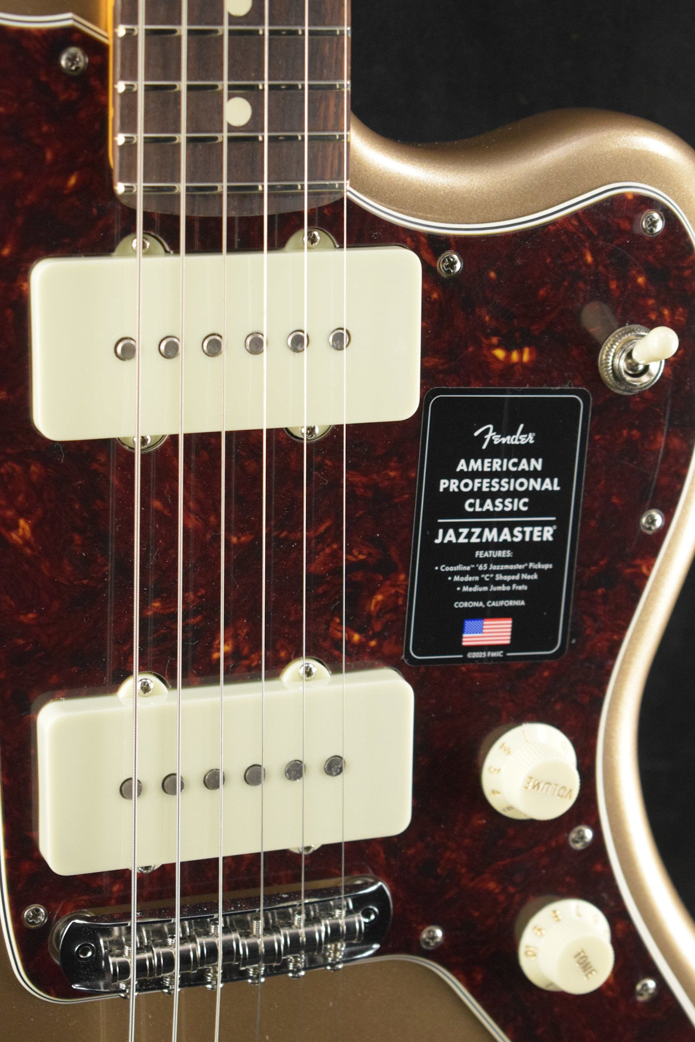 Fender American Professional Classic Jazzmaster Faded Firemist Gold Rosewood Fingerboard