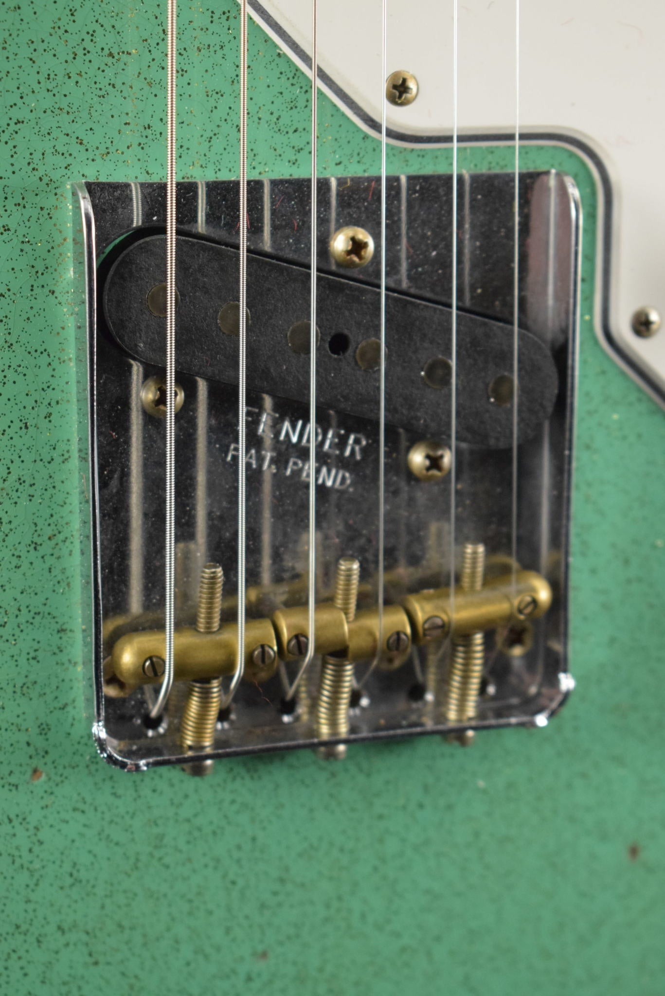 Fender Custom Shop '60s Custom Telecaster Thinline Relic Aged Seafoam Green Sparkle