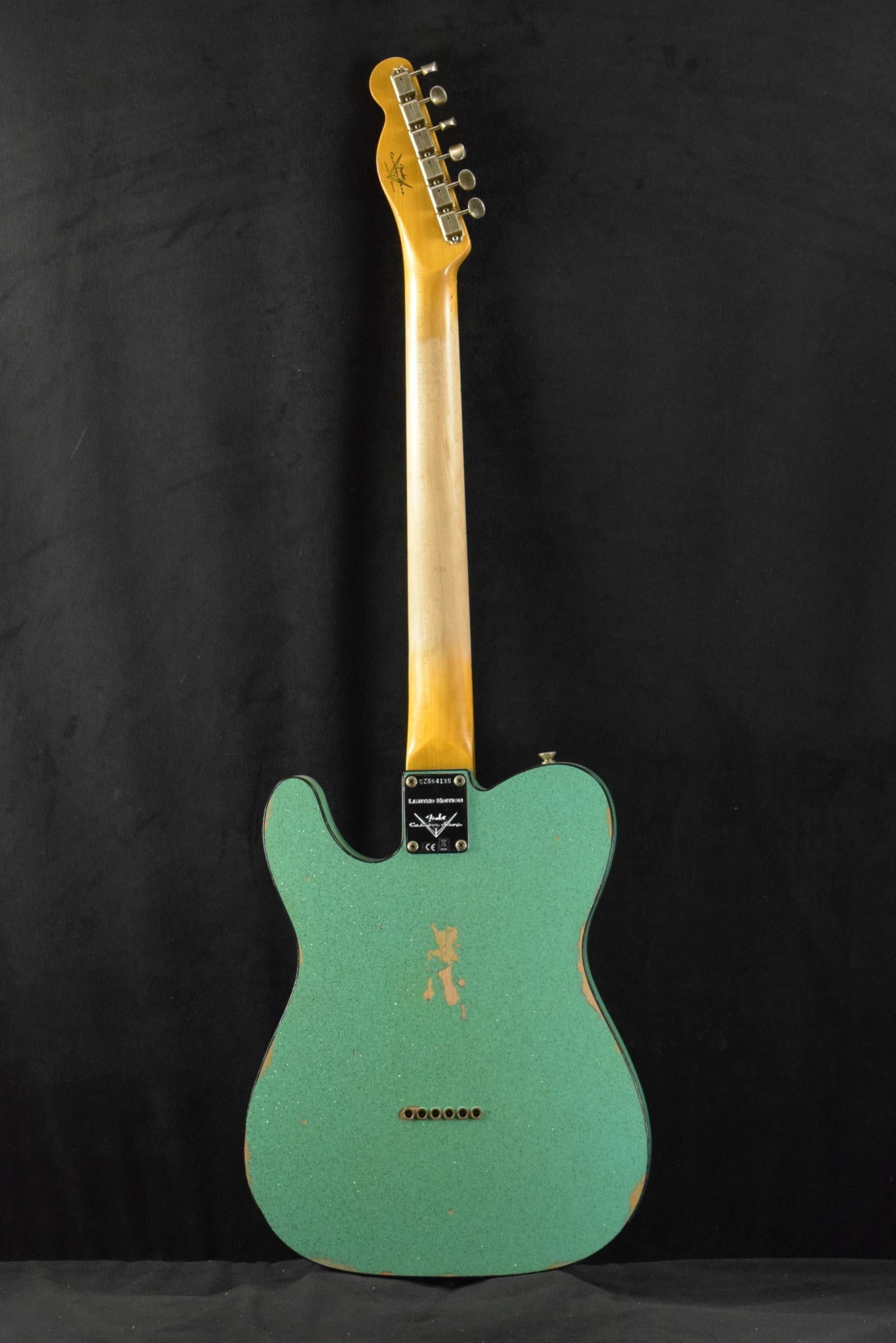 Fender Custom Shop '60s Custom Telecaster Thinline Relic Aged Seafoam Green Sparkle