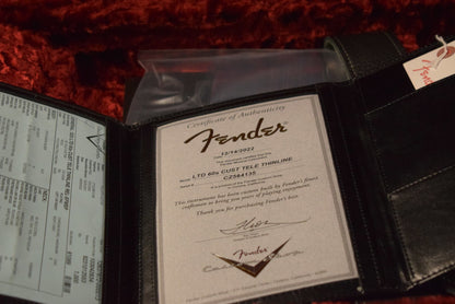 Fender Custom Shop '60s Custom Telecaster Thinline Relic Aged Seafoam Green Sparkle