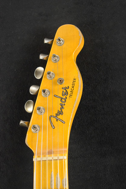 Fender 1954 Telecaster Heavy Relic Faded Aged Nocaster Blonde 1-Piece Rift Sawn Maple Neck Fingerboard,