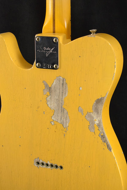 Fender 1954 Telecaster Heavy Relic Faded Aged Nocaster Blonde 1-Piece Rift Sawn Maple Neck Fingerboard,