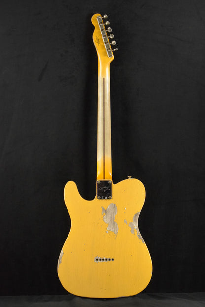 Fender 1954 Telecaster Heavy Relic Faded Aged Nocaster Blonde 1-Piece Rift Sawn Maple Neck Fingerboard,