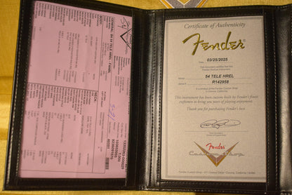 Fender 1954 Telecaster Heavy Relic Faded Aged Nocaster Blonde 1-Piece Rift Sawn Maple Neck Fingerboard,