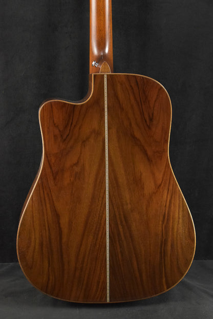 Martin Custom Shop Dreadnought Cutaway Acoustic-Electric Wild Grain East Indian Rosewood Sitka Spruce Natural