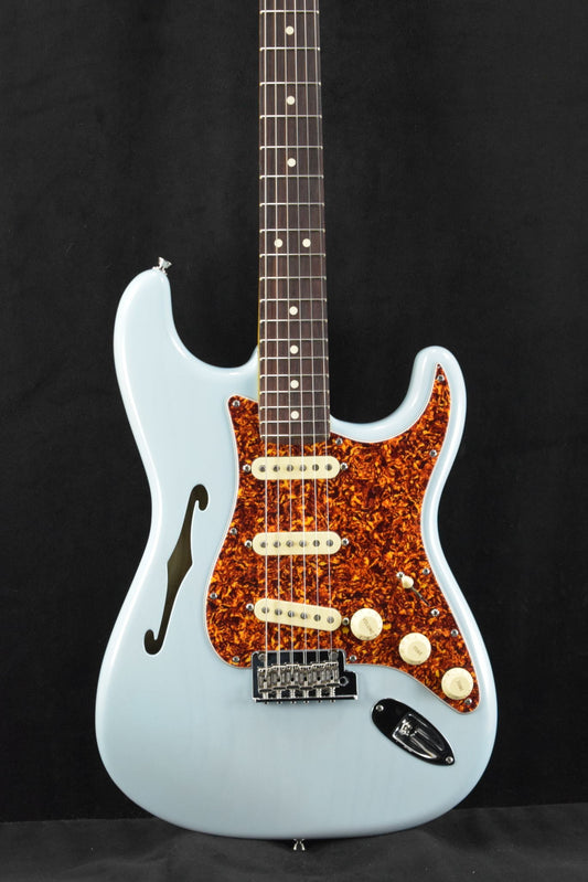 Fender American Professional II Stratocaster Thinline Transparent Daphne Blue Rosewood Fingerboard