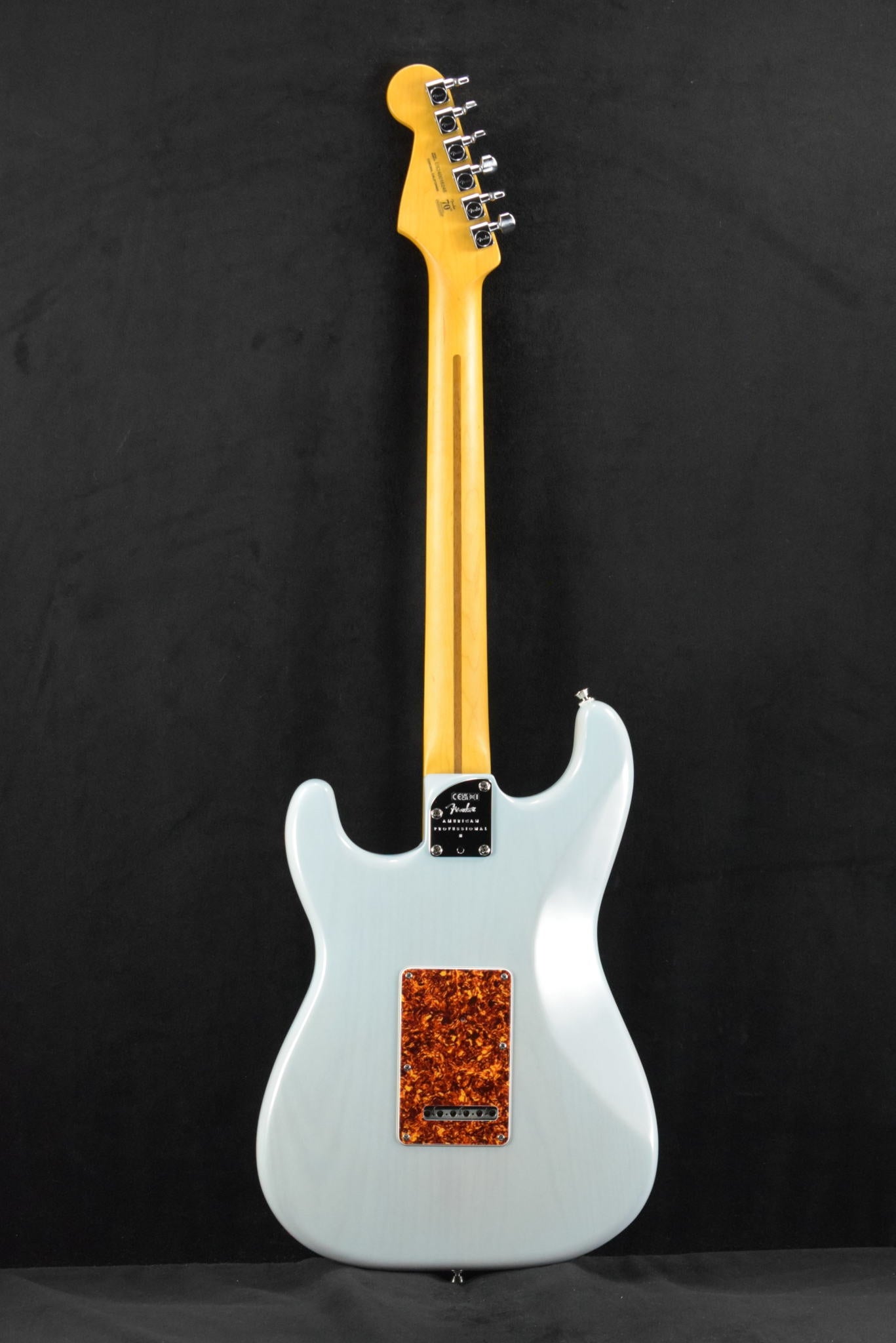 Fender American Professional II Stratocaster Thinline Transparent Daphne Blue Rosewood Fingerboard