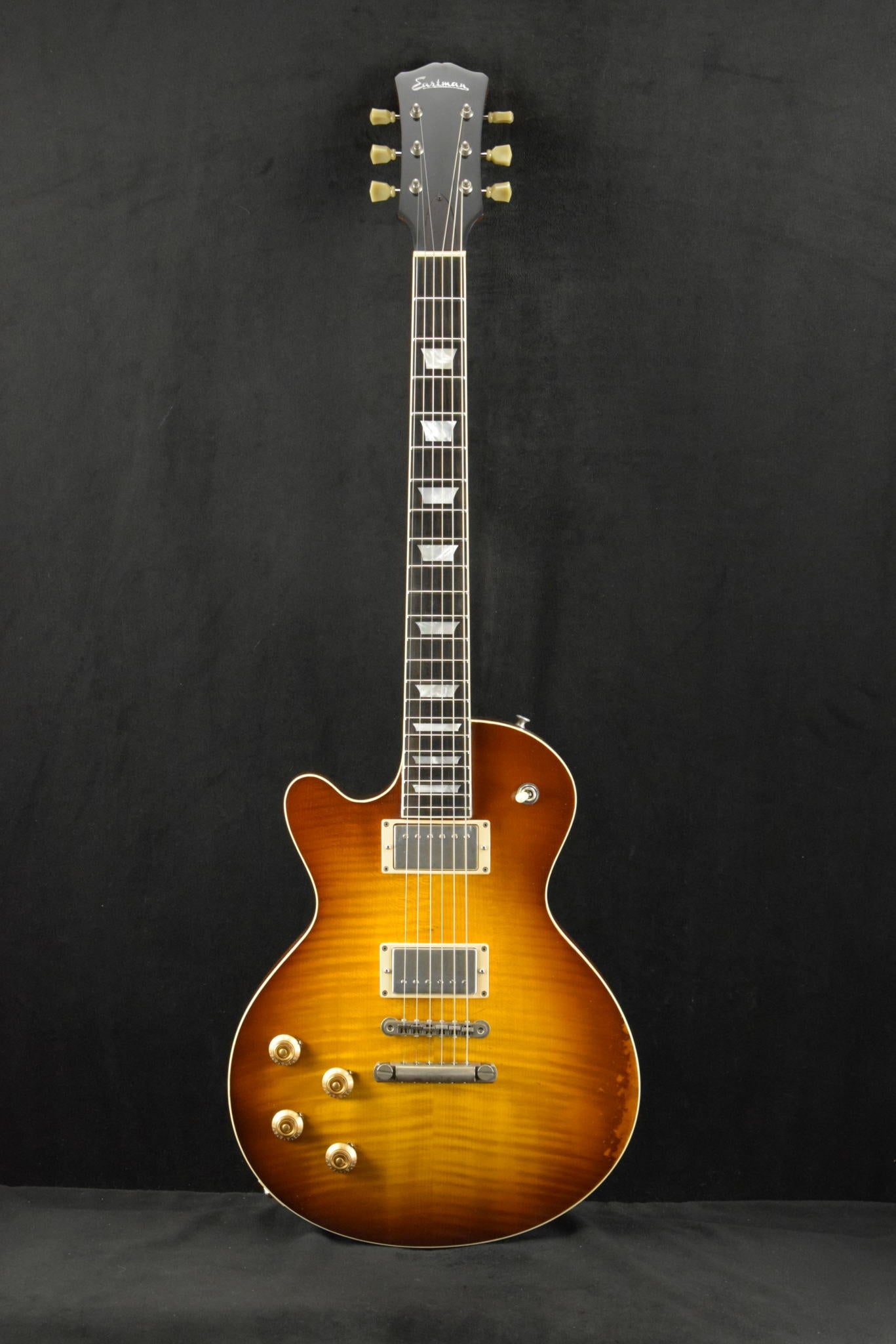 Eastman SB59L/V-GB Left-Handed Solid Body Antique Goldburst Varnish Finish