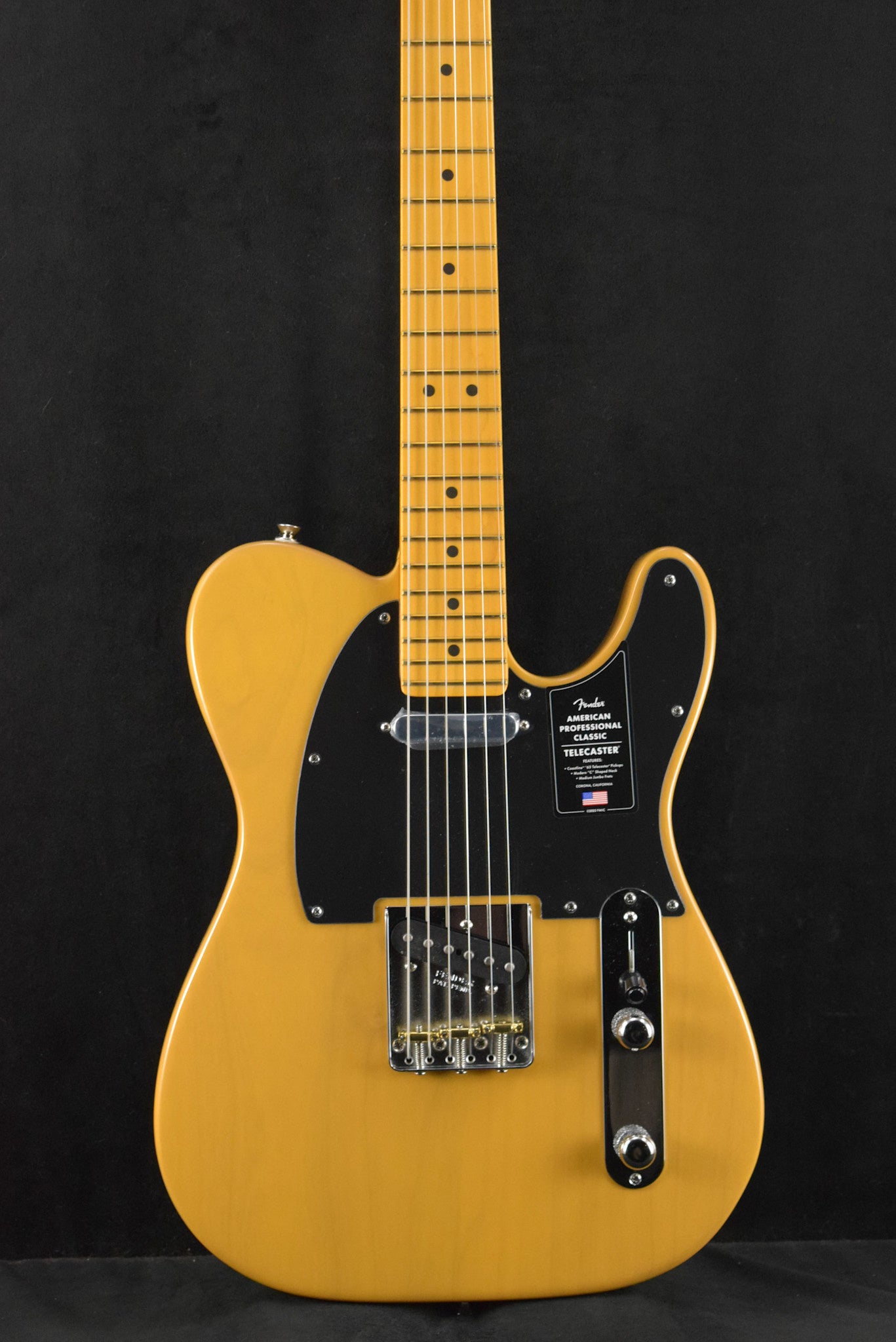 Fender American Professional Classic Telecaster Butterscotch Blonde Maple Fingerboard