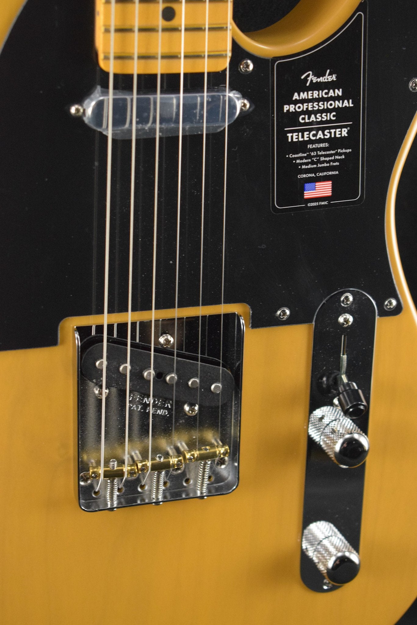 Fender American Professional Classic Telecaster Butterscotch Blonde Maple Fingerboard