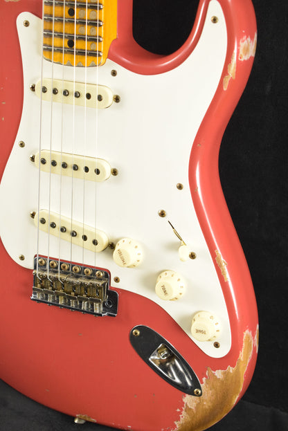 Fender 1957 Stratocaster Heavy Relic Aged Fiesta Red w/1-Piece Rift Sawn Maple Neck Fingerboard