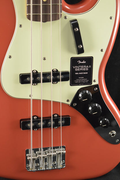 Fender Vintera II '60s Jazz Bass Fiesta Red Rosewood Fingerboard