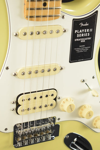 Fender Player II Stratocaster HSS Hialeah Yellow Maple Fingerboard