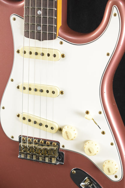 Fender Limited Edition Fat '64 Stratocaster Journeyman Relic Aged Burgundy Mist Metallic 3A Rosewood Fingerboard