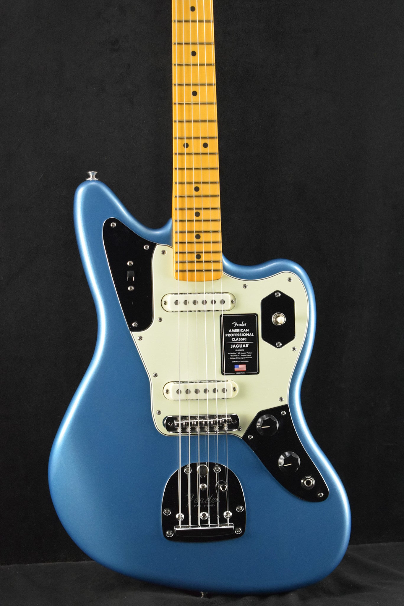 Fender American Professional Classic Jaguar Faded Lake Placid Blue Maple Fingerboard