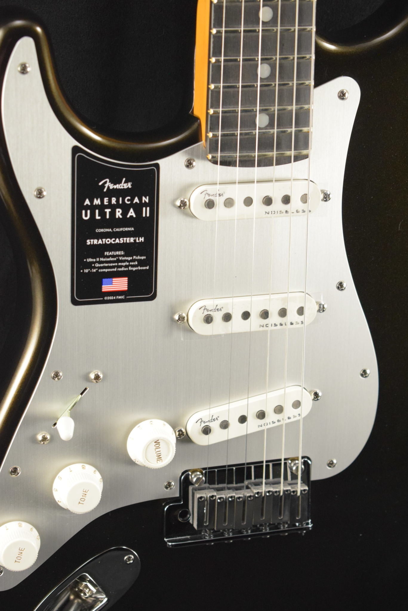 Fender American Ultra II Stratocaster Left-Hand Texas Tea Ebony Fingerboard