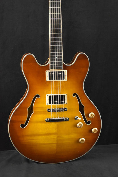 Eastman T186MX-GB All Solid Carved Series Thinline Goldburst