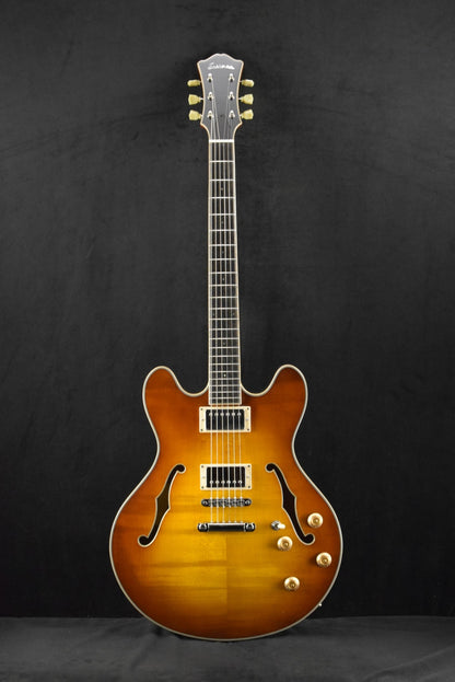 Eastman T186MX-GB All Solid Carved Series Thinline Goldburst