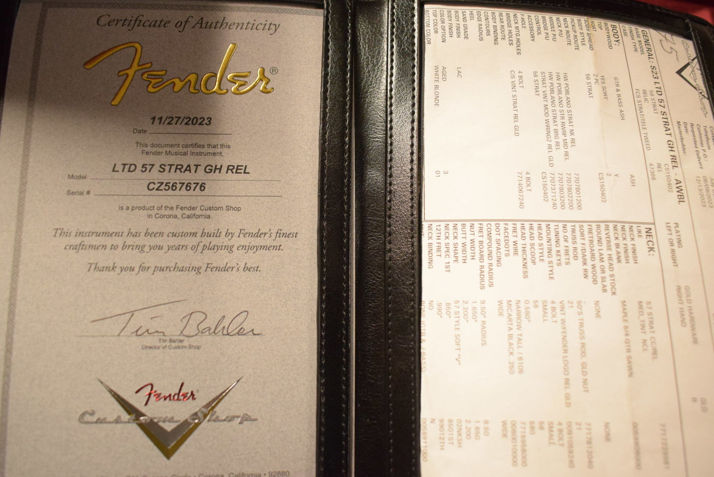 Fender Custom Shop Limited Edition '57 Stratocaster Relic - Aged White Blonde