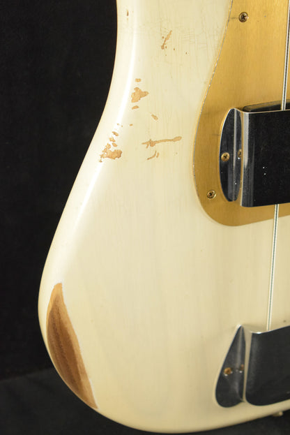 Fender Limited Edition P-Jazz Bass Relic Aged White Blonde 1-Piece Quartersawn Maple Neck Fingerboard