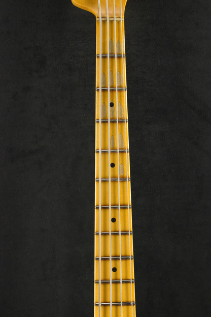 Fender Limited Edition P-Jazz Bass Relic Aged White Blonde 1-Piece Quartersawn Maple Neck Fingerboard