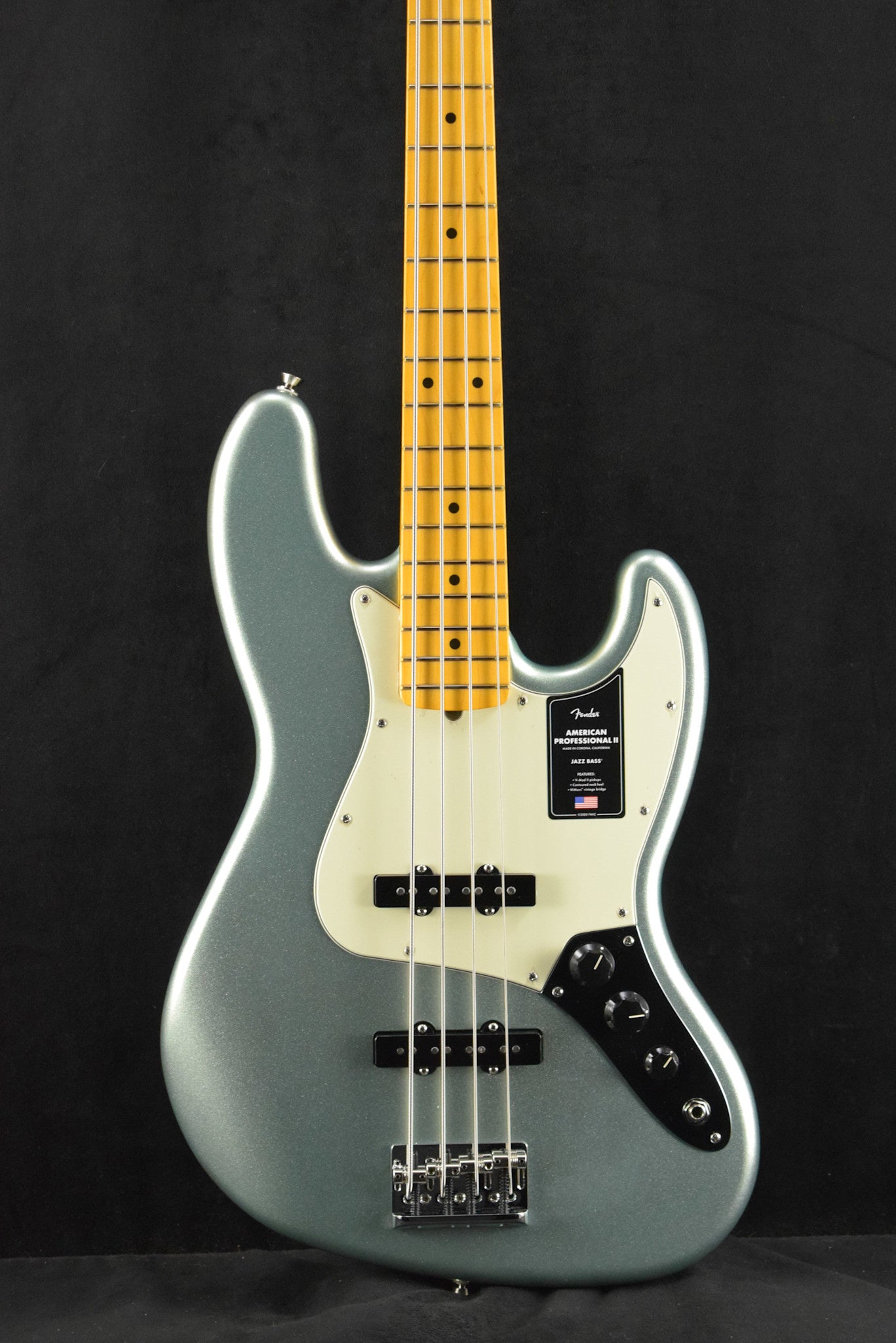 Fender American Professional II Jazz Bass Mystic Surf Green Maple Fingerboard