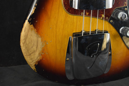 Fender 1961 Jazz Bass Heavy Relic 3-Color Sunburst 3A Rosewood Fingerboard