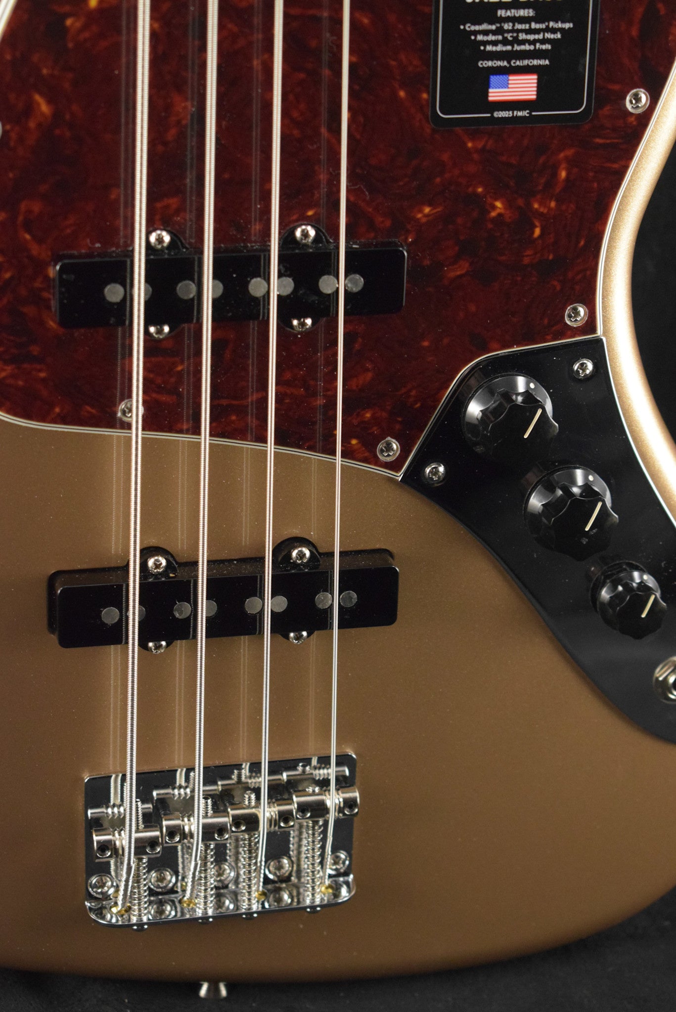 Fender American Professional Classic Jazz Bass Faded Firemist Gold Rosewood Fingerboard