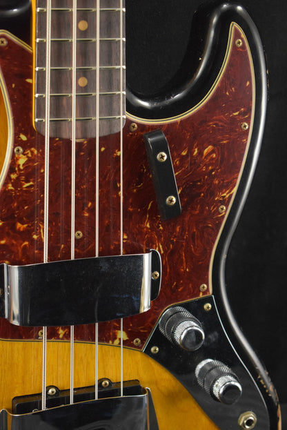 Fender 1961 Jazz Bass Heavy Relic 3-Color Sunburst 3A Rosewood Fingerboard