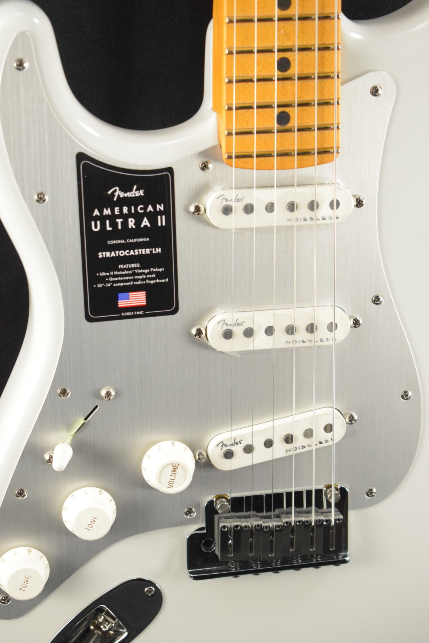 Fender American Ultra II Stratocaster Left-Hand Avalanche Maple Fingerboard