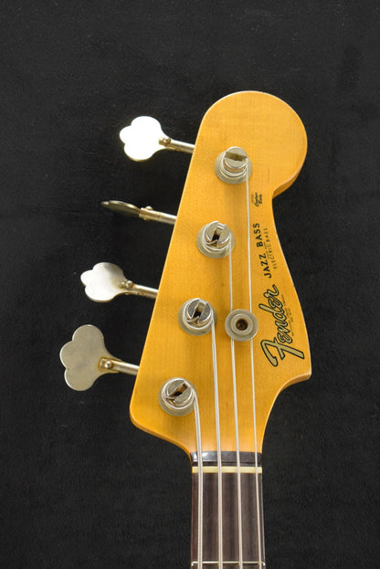 Fender 1961 Jazz Bass Heavy Relic 3-Color Sunburst 3A Rosewood Fingerboard