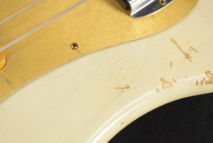 Fender Limited Edition P-Jazz Bass Relic Aged White Blonde 1-Piece Quartersawn Maple Neck Fingerboard