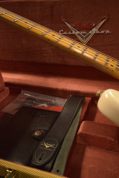 Fender Limited Edition P-Jazz Bass Relic Aged White Blonde 1-Piece Quartersawn Maple Neck Fingerboard