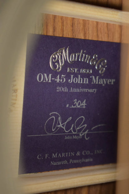 Martin OM-45 John Mayer 20th Anniversary Platinum Gray Burst