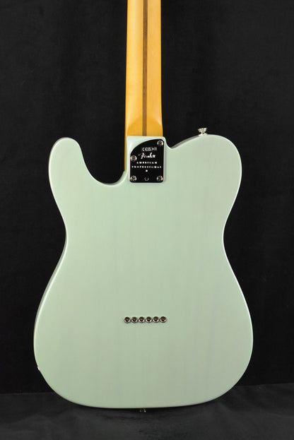 Fender American Professional II Telecaster Thinline Transparent Transparent Surf Green Maple Fingerboard