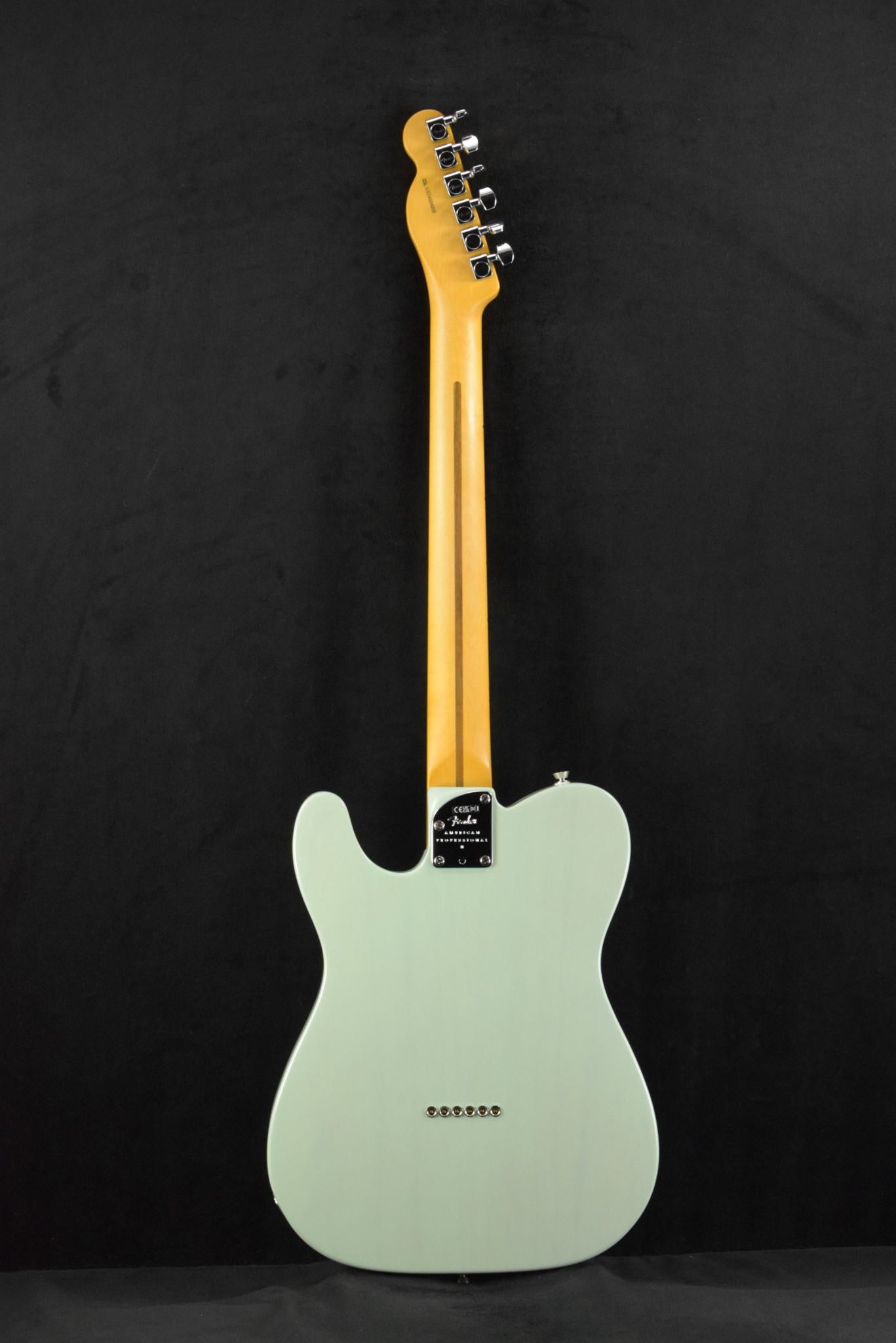 Fender American Professional II Telecaster Thinline Transparent Transparent Surf Green Maple Fingerboard