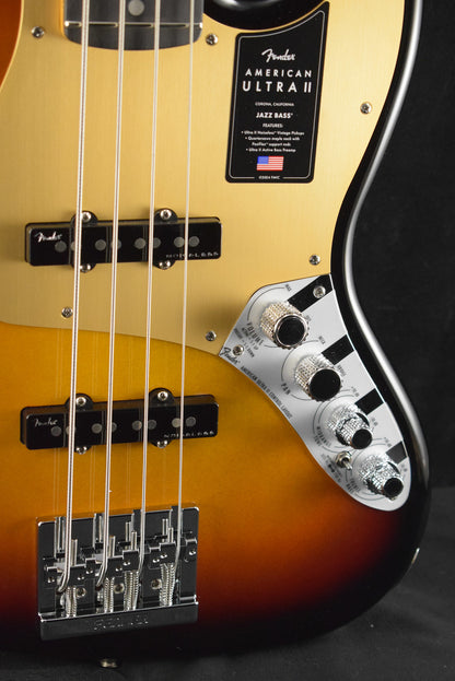 Fender American Ultra II Jazz Bass Ultraburst Ebony Fingerboard