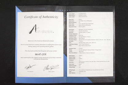 Tom Anderson Crowdster Plus 2 Natural Mocha with Binding