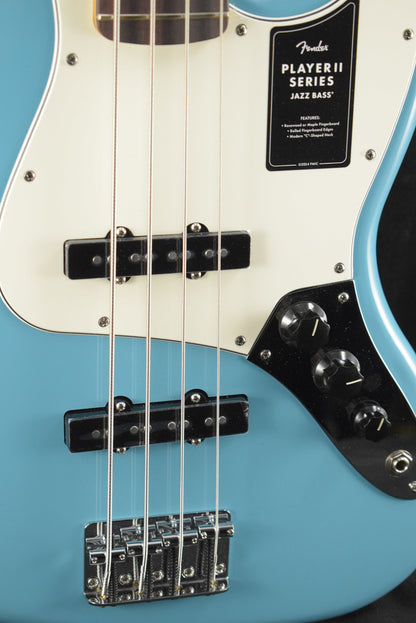 Fender Player II Jazz Bass Aquatone Blue Rosewood Fingerboard