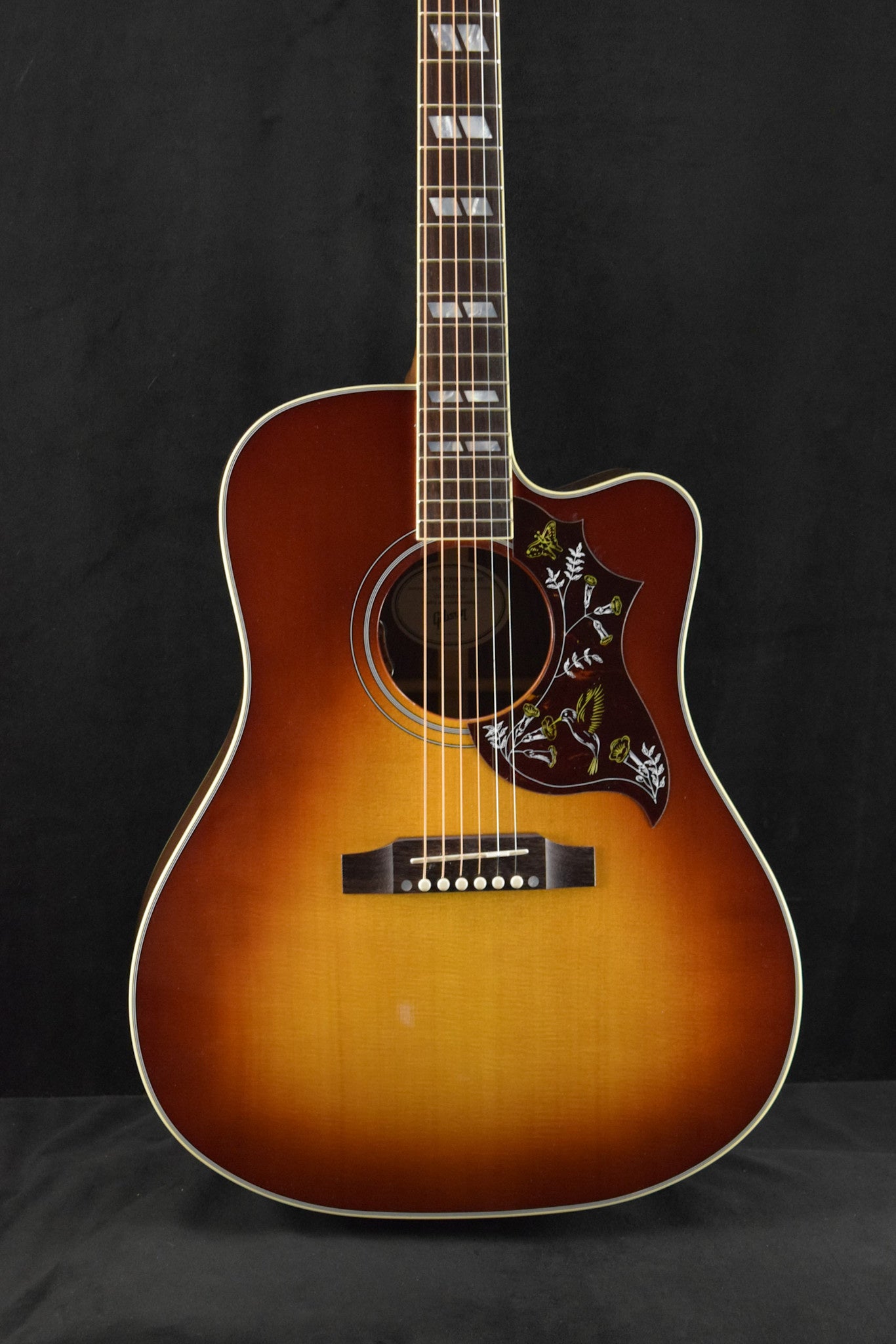 Gibson Hummingbird Standard Rosewood EC Electric Cutaway Rosewood Burst