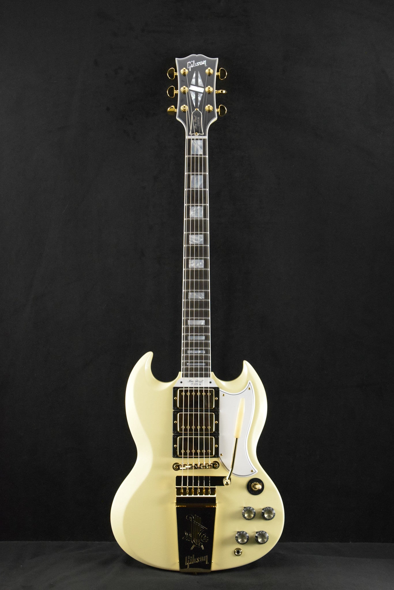 Gibson Custom Shop 1963 Les Paul SG Custom Reissue with Maestro Vibrola Classic White
