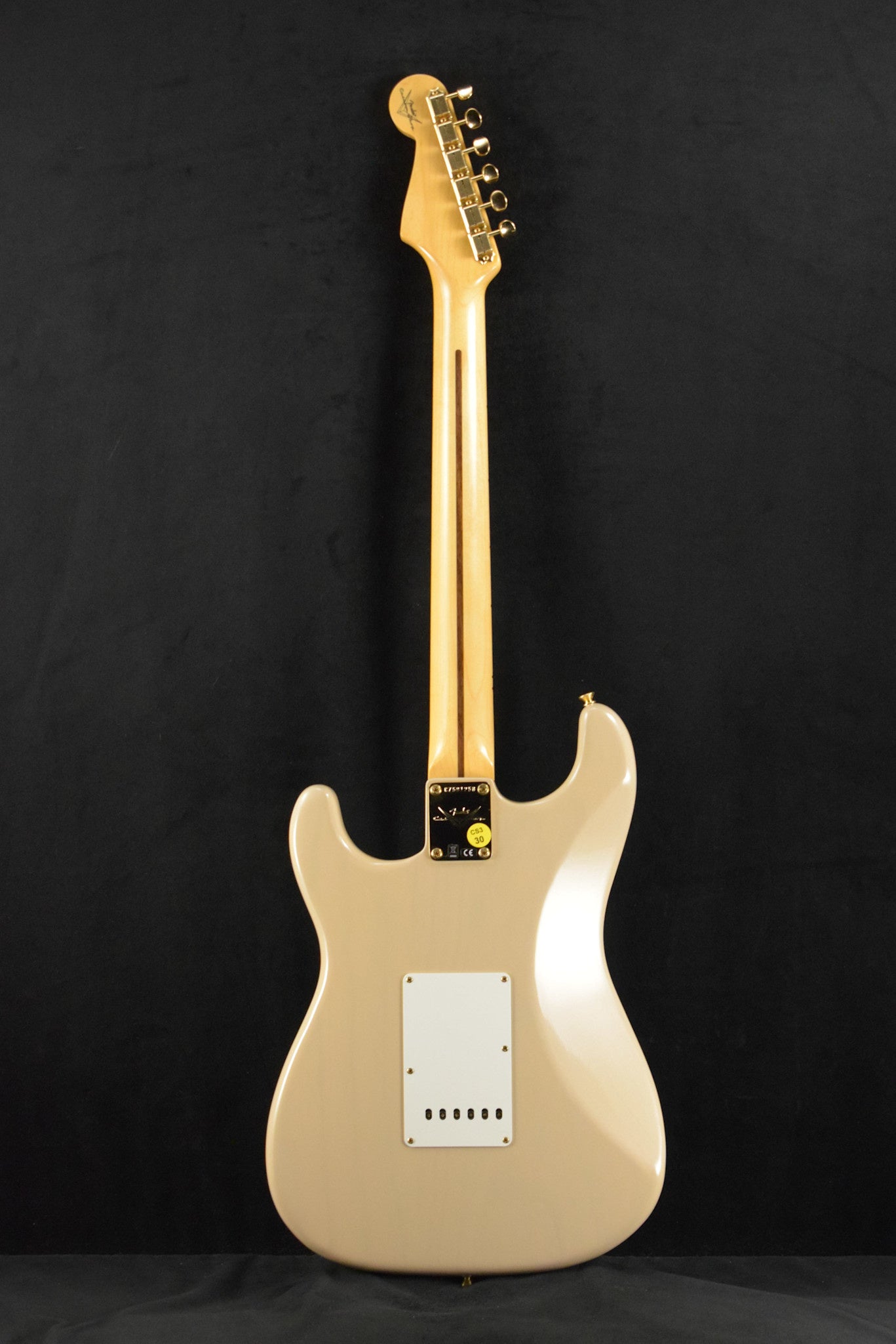 Fender 1955 Stratocaster DLX Closet Classic with Gold Hardware - Faded Aged Dirty White Blonde