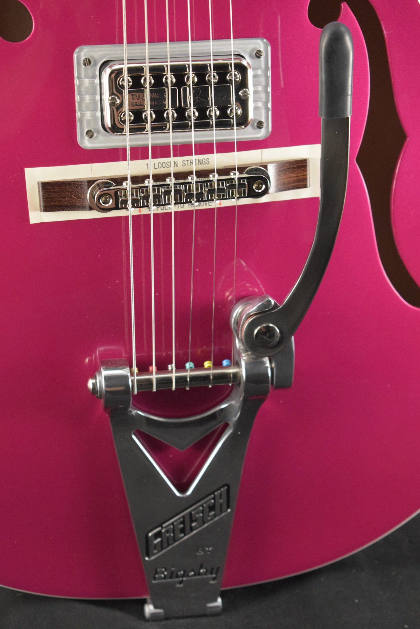 Gretsch G6120T-HR Brian Setzer Signature Hot Rod Hollow Body with Bigsby Candy Magenta