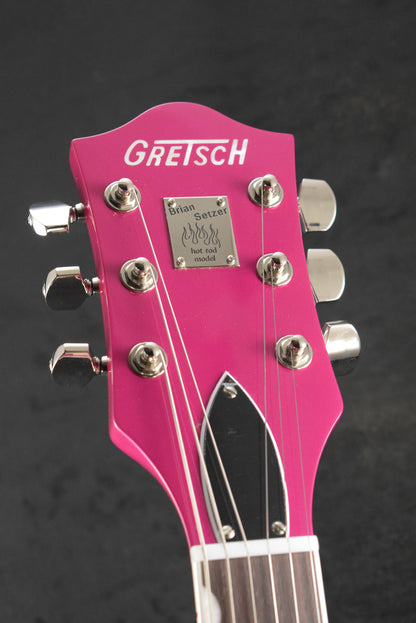 Gretsch G6120T-HR Brian Setzer Signature Hot Rod Hollow Body with Bigsby Candy Magenta
