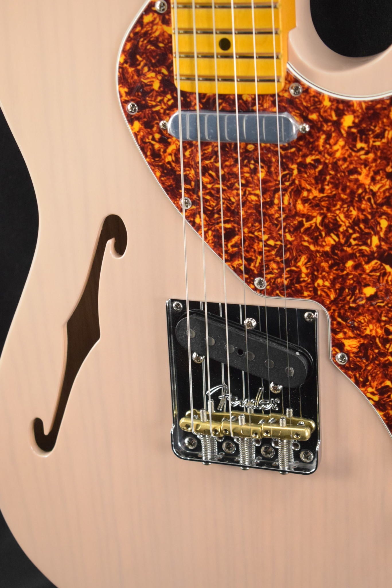 Fender American Professional II Telecaster Thinline Transparent Shell Pink Maple Fingerboard