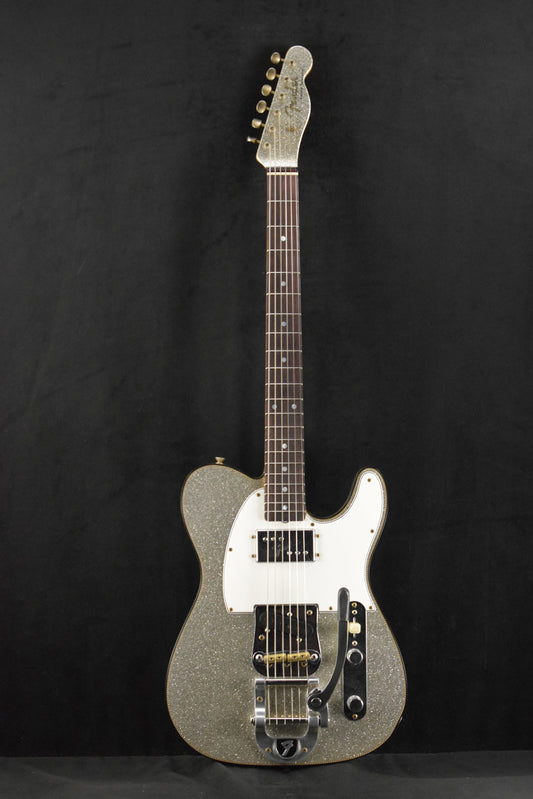 Fender Limited Edition CuNiFe Telecaster Custom Journeyman Relic Aged Silver Sparkle 3A Rosewood Fingerboard
