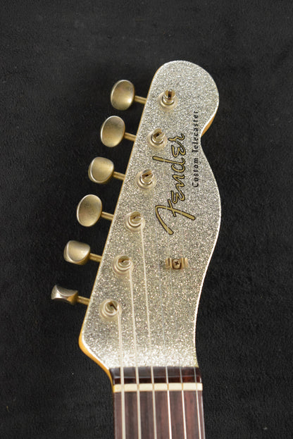 Fender Limited Edition CuNiFe Telecaster Custom Journeyman Relic Aged Silver Sparkle 3A Rosewood Fingerboard