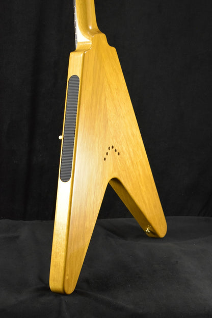 Gibson Custom Shop 1958 Korina Flying V Reissue (Black Pickguard) Natural